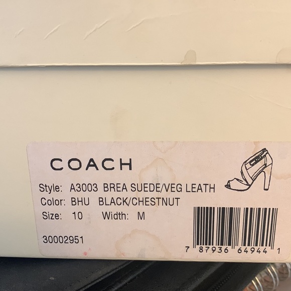 Elegant Suede Sandal from Coach; Size 10 (likely to fit 10-10.5). - Picture 5 of 6